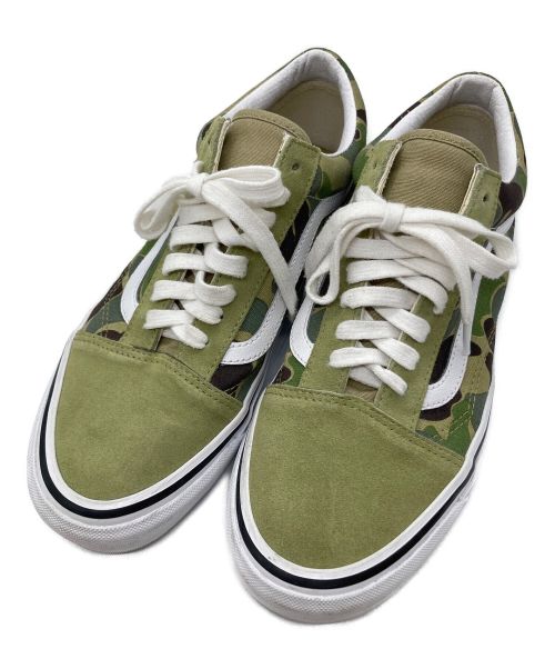 VANS（バンズ）VANS (ヴァンズ) A BATHING APE (アベイシングエイプ) ABC CAMO OLD SKOOL グリーン サイズ:27㎝の古着・服飾アイテム