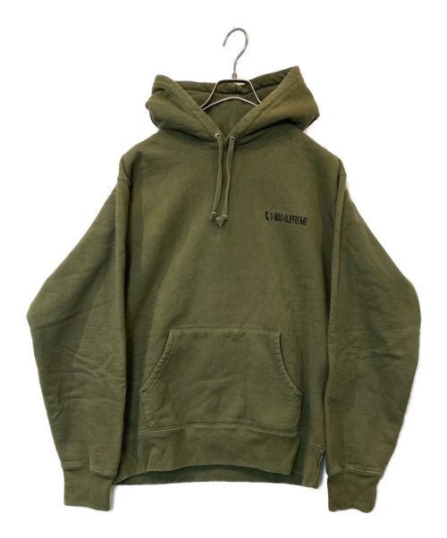 SUPREME（シュプリーム）SUPREME (シュプリーム) 葵産業 (アオイサンギョウ) 1-800 Hooded Sweatshirt グリーン サイズ:Mの古着・服飾アイテム