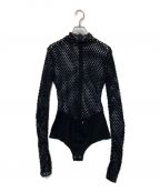 FETICOフェティコ）の古着「Mesh Jacquard Bodysuit」｜ブラック