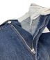 中古・古着 soerte (ソエルテ) Wide straight denim pants インディゴ サイズ:1 未使用品：6800円