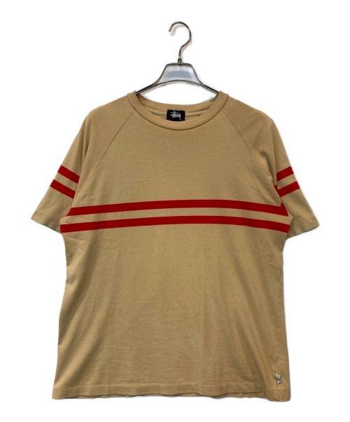 OLD STUSSY（オールドステューシー）OLD STUSSY (オールドステューシー) 90s ボーダーTシャツ ベージュ サイズ:Mの古着・服飾アイテム