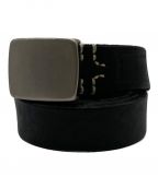 VINTAGE WORKSヴィンテージワークス）の古着「7ホール Leather belt」｜ブラック
