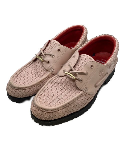 SUPREME（シュプリーム）SUPREME (シュプリーム) Timberland (ティンバーランド) Woven 3-Eye Lug Shoe ピンク サイズ:28cmの古着・服飾アイテム