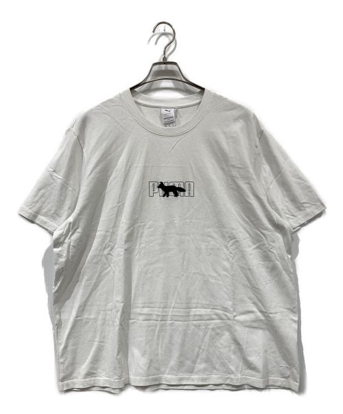 PUMA（プーマ）PUMA (プーマ) maison kitsune (メゾンキツネ) OVERSIZED TEE ホワイト サイズ:XLの古着・服飾アイテム