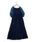 sahara (サハラ) Jacquard Sleeve Tiered Dress ネイビー サイズ:不明：8800円