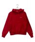 Champion REVERSE WEAVE（チャンピオンリバースウィーブ）の古着「Chill Wave Embroidery Logo Hoodie」｜レッド