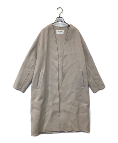 Spick and Span（スピックアンドスパン）Spick and Span (スピックアンドスパン) Wフェイススタンドノーカラーコート ベージュ サイズ:38の古着・服飾アイテム