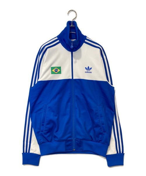 adidas（アディダス）adidas (アディダス) 【古着】トラックジャケット ホワイト×ブルー サイズ:Oの古着・服飾アイテム