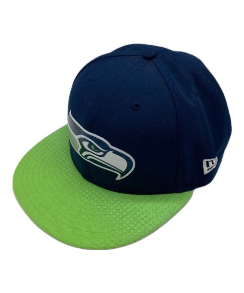 New Era（ニューエラ）New Era (ニューエラ) NFL (エヌエフエル) キャップ ネイビー×グリーン サイズ:7 1/4(57.7cm)の古着・服飾アイテム