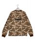 X-LARGE (エクストララージ) SLANTED OG CAMO L/S POCKET TEE ブラウン サイズ:XL：3980円