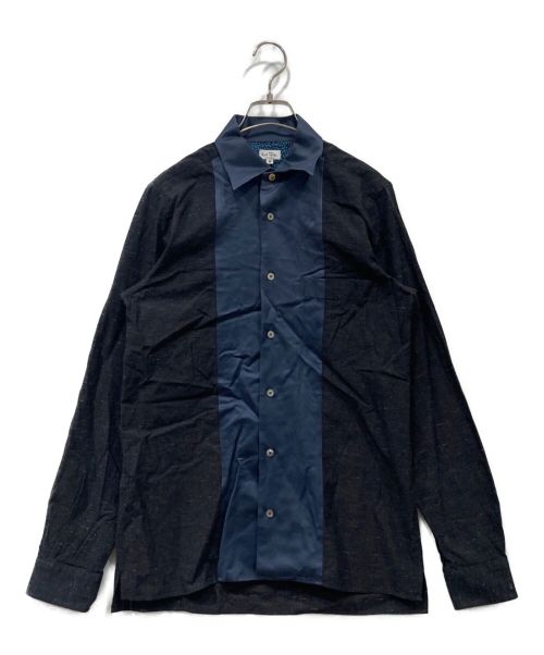 PAUL SMITH（ポールスミス）Paul Smith (ポールスミス) INDIGO COLOR NEP SHIRT ネイビー サイズ:Mの古着・服飾アイテム