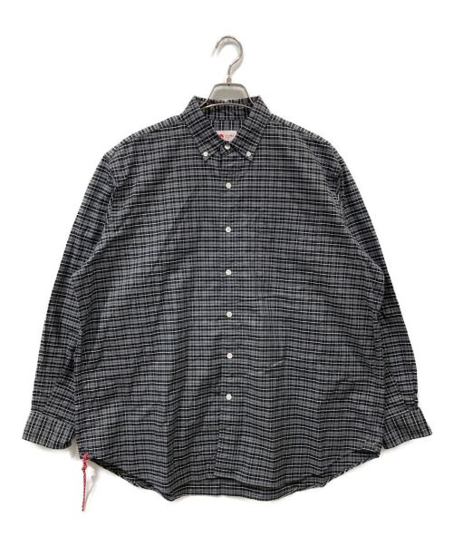 BEAMS（ビームス）BEAMS (ビームス) ベーシック ルーズ ボタンダウン シャツ ブラック サイズ:Mの古着・服飾アイテム