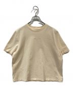 maison kitsuneメゾンキツネ）の古着「EMBROIDERY BOXY TEE-SHIRT」｜ベージュ