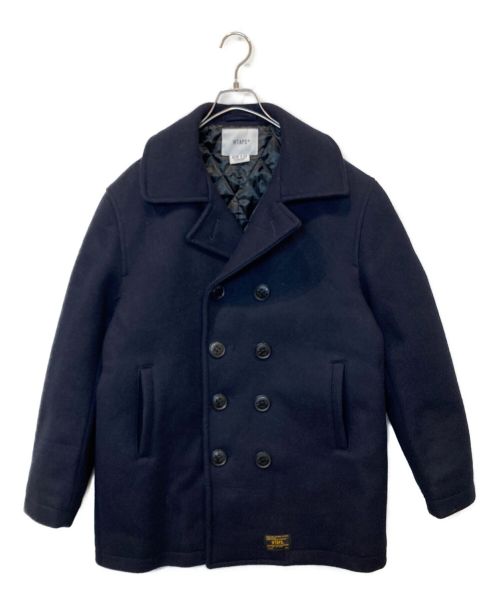 WTAPS（ダブルタップス）WTAPS (ダブルタップス) BLACKWATCH COAT  / Pコート ネイビー サイズ:X 02の古着・服飾アイテム