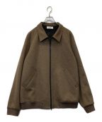 Re:クラストレザーリュック）の古着「Wool blend knit Drizzler Jacket」｜ブラウン