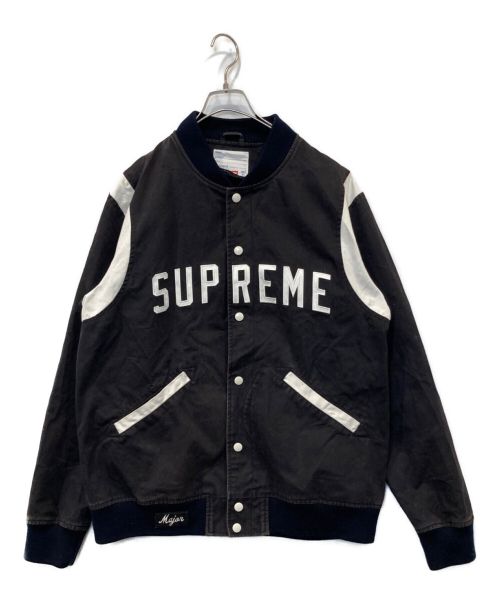 SUPREME（シュプリーム）Supreme (シュプリーム) varsity jacket ブラック サイズ:XLの古着・服飾アイテム