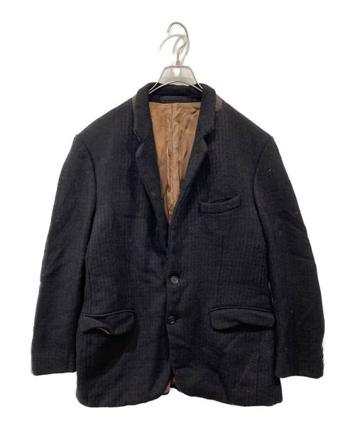 St Michael（セントミカエル）St Michael (セントミカエル) Harris Tweed (ハリスツイード) テーラードジャケット ブラック サイズ:38の古着・服飾アイテム