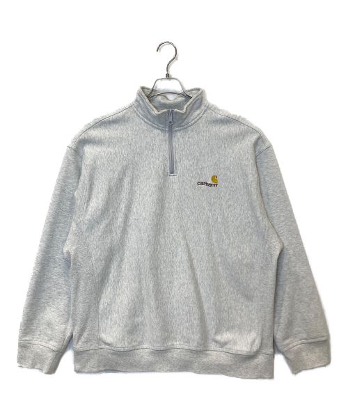 CarHartt（カーハート）CarHartt (カーハート) ハーフジップスウェット グレー サイズ:XLの古着・服飾アイテム