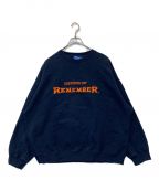 REMEMBERリメンバー）の古着「ロゴスウェット」｜ネイビー