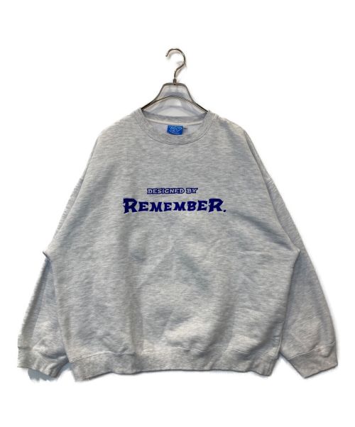 REMEMBER（リメンバー）REMEMBER (リメンバー) ロゴスウェット グレー サイズ:Mの古着・服飾アイテム