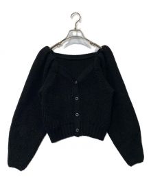 Ameri（アメリ）の古着「2WAY PUFF CARDIGAN」｜ブラック