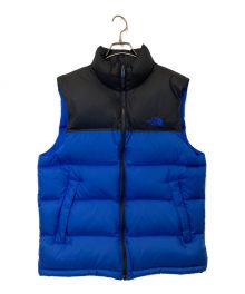 THE NORTH FACE（ザ ノース フェイス）の古着「ヌプシダウンベスト」｜ブルー×ブラック