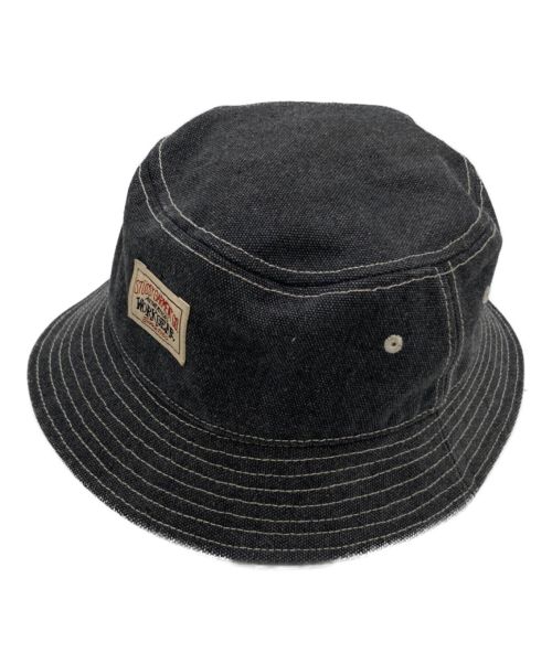 stussy（ステューシー）stussy (ステューシー) Canvas Workgear Bucket Hat インディゴの古着・服飾アイテム