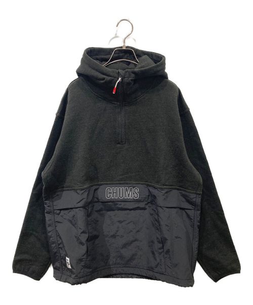 CHUMS（チャムス）CHUMS (チャムス) Nylon Combo Half-Zip Hoodie ブラック サイズ:M 未使用品の古着・服飾アイテム