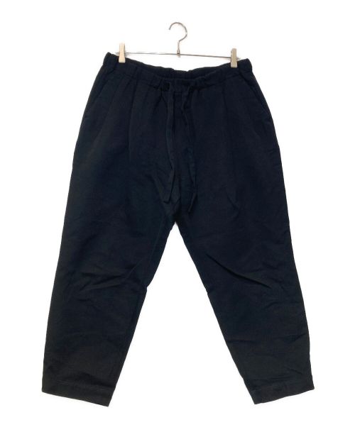 LOOPE（ルーペ）LOOPE (ルーペ) EASY TROUSERS 生地 z / ウールコットンキャバリーツイル ブラック サイズ:35の古着・服飾アイテム