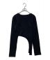 viavanda（ヴィアヴァンダ）の古着「DEFORMATION LONG SLEEVE KNIT」｜ブラック