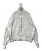 VIAVANDAヴィアヴァンダ）の古着「DOUBLE ZIP KNIT CARDIGAN」｜ホワイト