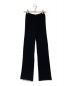 PERVERZE（パーバーズ）の古着「Cotton Rib Line Pants」｜ブラック