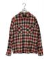 NEIGHBORHOOD（ネイバーフッド）の古着「LOGGER/C-SHIRT.LS」｜レッド×ベージュ