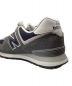 中古・古着 NEW BALANCE (ニューバランス) ローカットスニーカー / ML574EI2 ネイビー サイズ:US 7.5：4480円