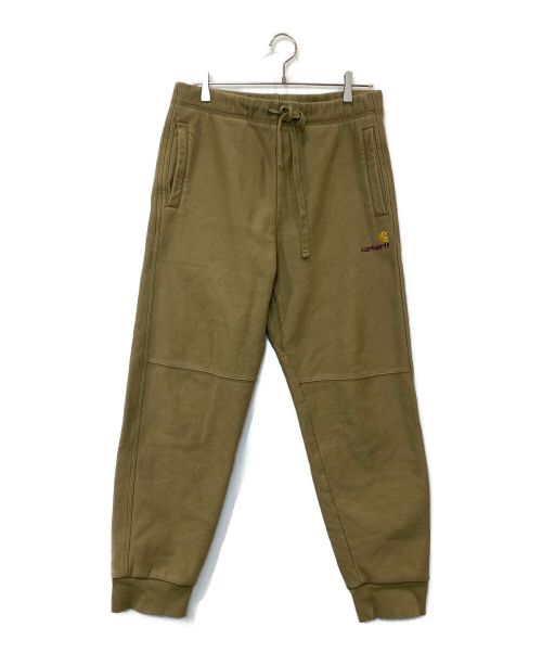 CarHartt（カーハート）CarHartt (カーハート) アメリカンスクリプト スウェット ジョギングパンツ オリーブ サイズ:Lの古着・服飾アイテム