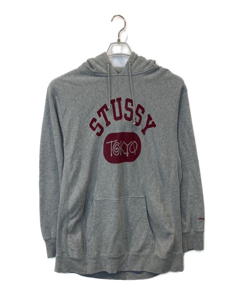 stussy（ステューシー）stussy (ステューシー) ロゴパーカー グレー サイズ:XLの古着・服飾アイテム