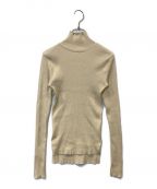 AURALEE×Ron Hermanオーラリー×ロンハーマン）の古着「Giza Rib Turtle Neck Top/ギザリブタートルネックトップス」｜ベージュ