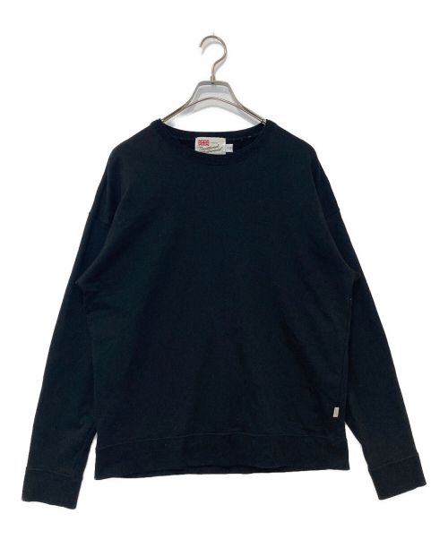 Traditional Weatherwear（トラディショナルウェザーウェア）Traditional Weatherwear (トラディショナルウェザーウェア) CREW NECK BASIC PULL OVER ブラック サイズ:Lの古着・服飾アイテム