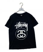 stussyステューシー）の古着「プリントTシャツ」｜ブラック