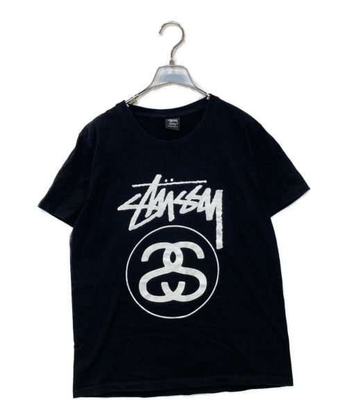 stussy（ステューシー）stussy (ステューシー) プリントTシャツ ブラック サイズ:Mの古着・服飾アイテム