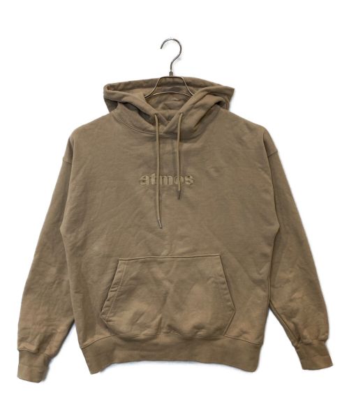 ATMOS（アトモス）atmos (アトモス) EMBROIDERY LOGO HOODIE ブラウン サイズ:Lの古着・服飾アイテム