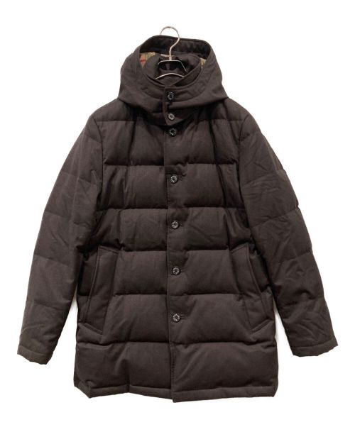 MACKINTOSH LONDON（マッキントッシュ ロンドン）MACKINTOSH LONDON (マッキントッシュ ロンドン) ウールラミネートダウンアウター ブラウン サイズ:40の古着・服飾アイテム