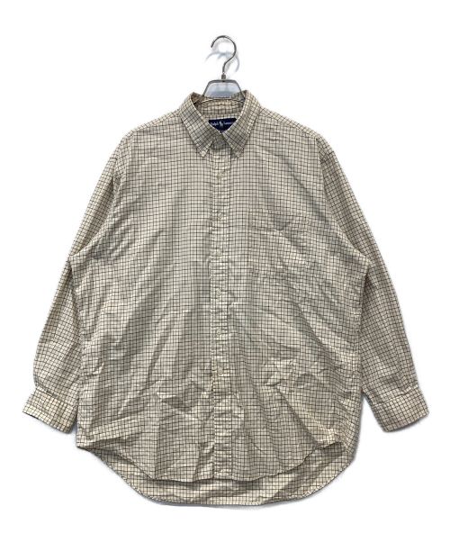 RALPH LAUREN（ラルフローレン）RALPH LAUREN (ラルフローレン) チェックシャツ ベージュ サイズ:17－34の古着・服飾アイテム