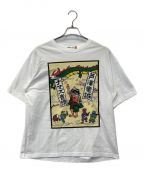 offitacoオフィタコ）の古着「ナマズ音頭Tシャツ」｜ホワイト