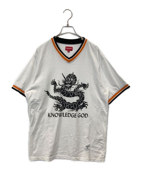 SUPREME（シュプリーム）Supreme (シュプリーム) Knowledge God Practice Jersey ホワイト×オレンジ サイズ:Mの古着・服飾アイテム