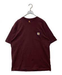 CarHartt（カーハート）の古着「ポケットTシャツ」｜ボルドー