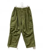 COOTIE PRODUCTIONSクーティープロダクツ）の古着「Back Satin Error Fit Cargo Easy Pants」｜カーキ