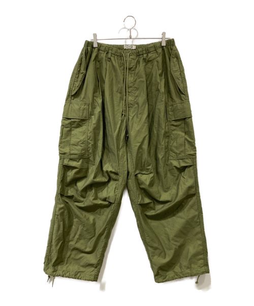 COOTIE PRODUCTIONS（クーティープロダクツ）COOTIE PRODUCTIONS (クーティープロダクツ) Back Satin Error Fit Cargo Easy Pants カーキ サイズ:Lの古着・服飾アイテム