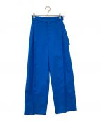MAISON SPECIALメゾンスペシャル）の古着「Color Wide tapered Pants/カラーワイドテーパードパンツ」｜ブルー