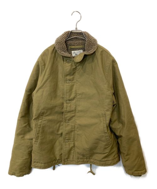 NAVY DEPARTMENT（ネイビーデパートメント）NAVY DEPARTMENT (ネイビーデパートメント) デッキジャケット 19WP01 カーキ サイズ:38の古着・服飾アイテム